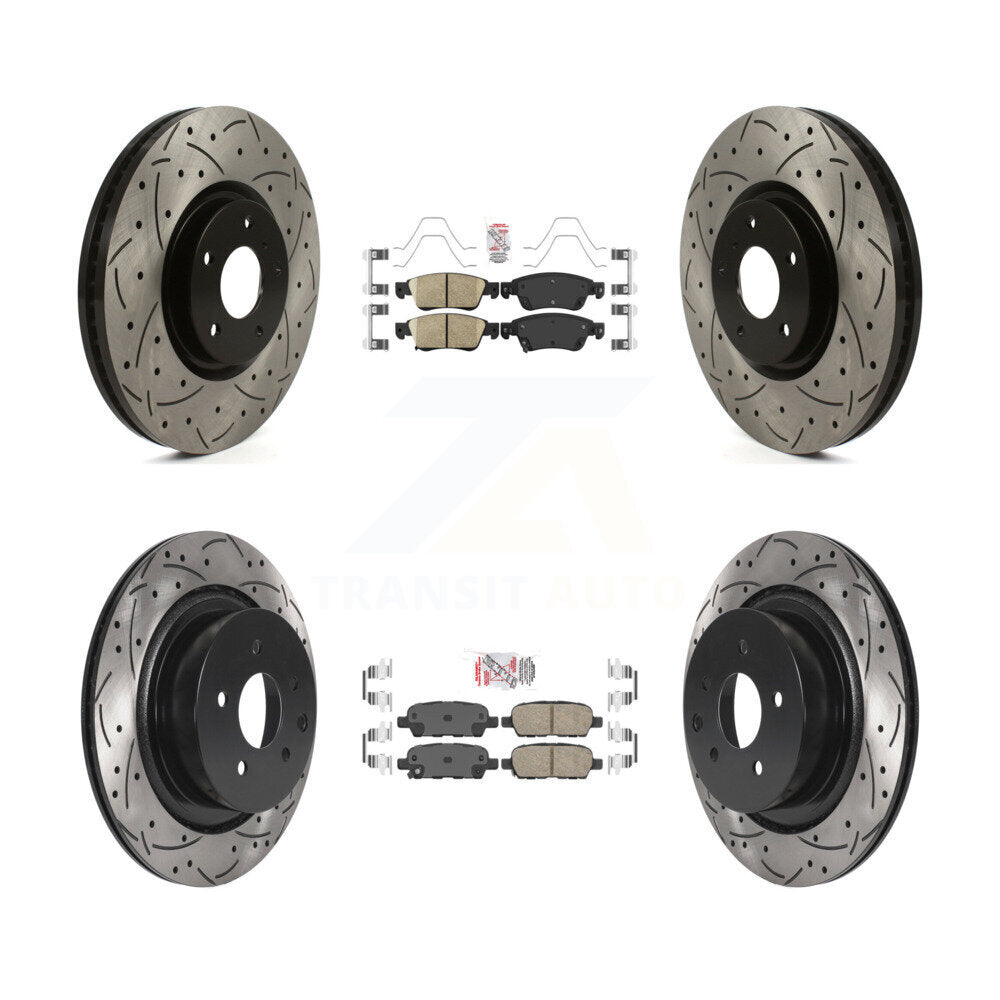 Performance Upgrade Brake Kit For 2014 INFINITI Q60 Sport/Premium Sport/Premium. With Single Piston Caliper KDA-101397 Transit Auto