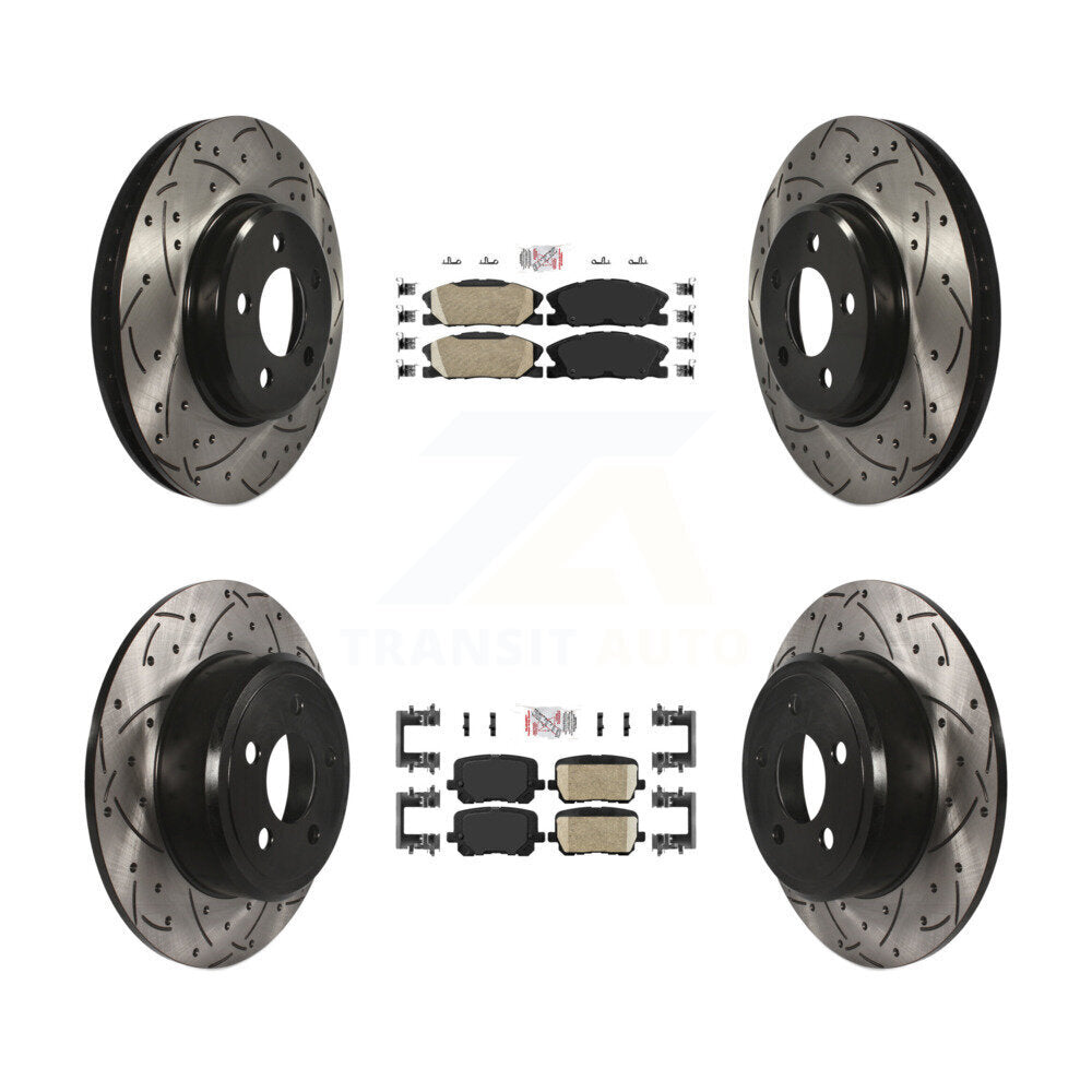 Performance Upgrade Brake Kit For 2014 Dodge Charger Pursuit and with RWD and 3.6L KDA-101562 Transit Auto