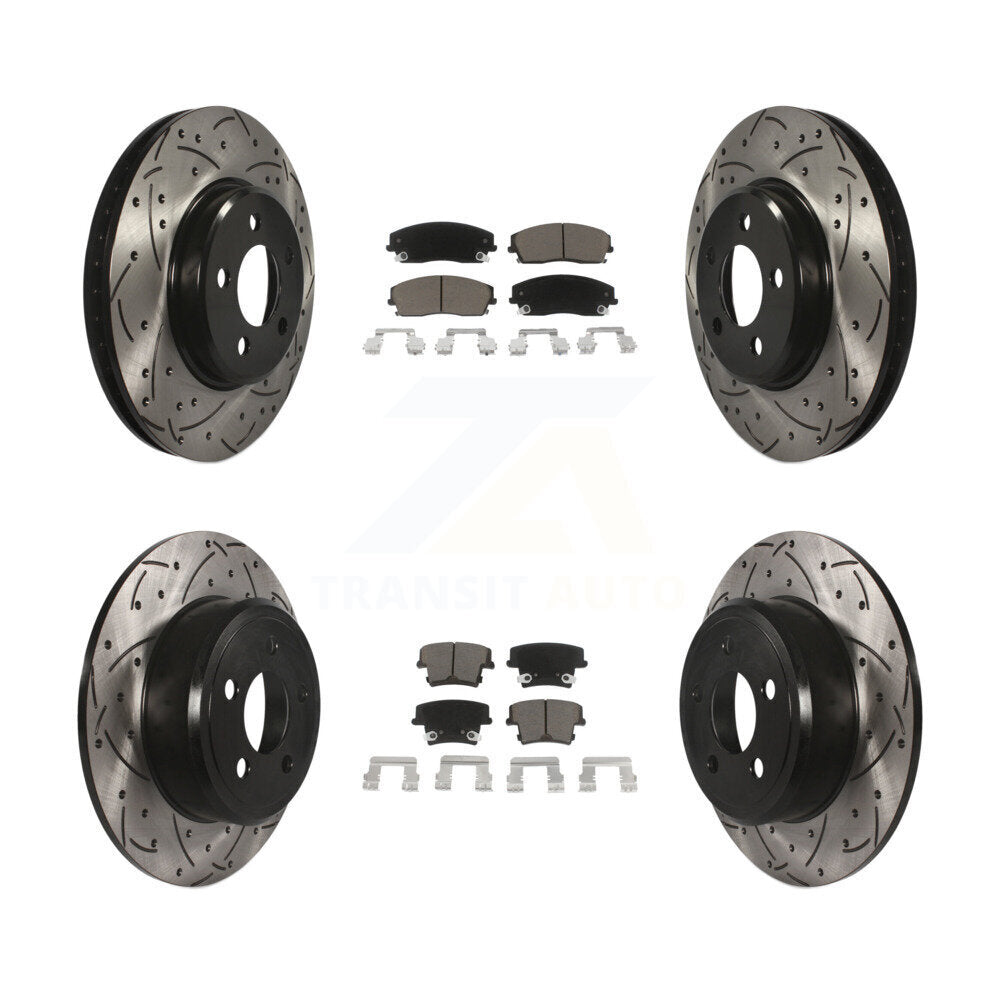 Performance Upgrade Brake Kit For 2007 Dodge Magnum RWD and with 3.5L. Without Performance Brakes and Without Heavy Duty Brakes KDC-100312 Transit Auto