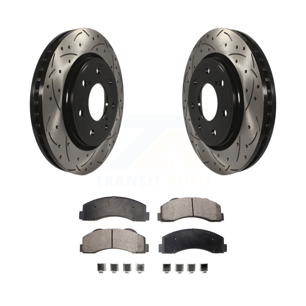Performance Upgrade Brake Kit For 2014 Ford F-150 With 7 Lug Wheels KDT-100234 Transit Auto