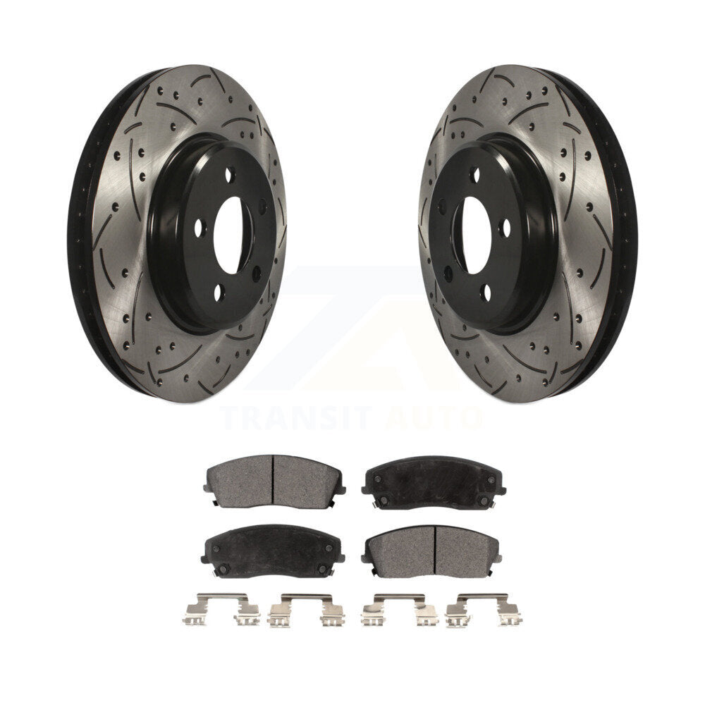 Performance Upgrade Brake Kit For 2018 Dodge Charger RWD and with 3.6L. With 320mm Diameter Front Rotor KDT-100253 Transit Auto