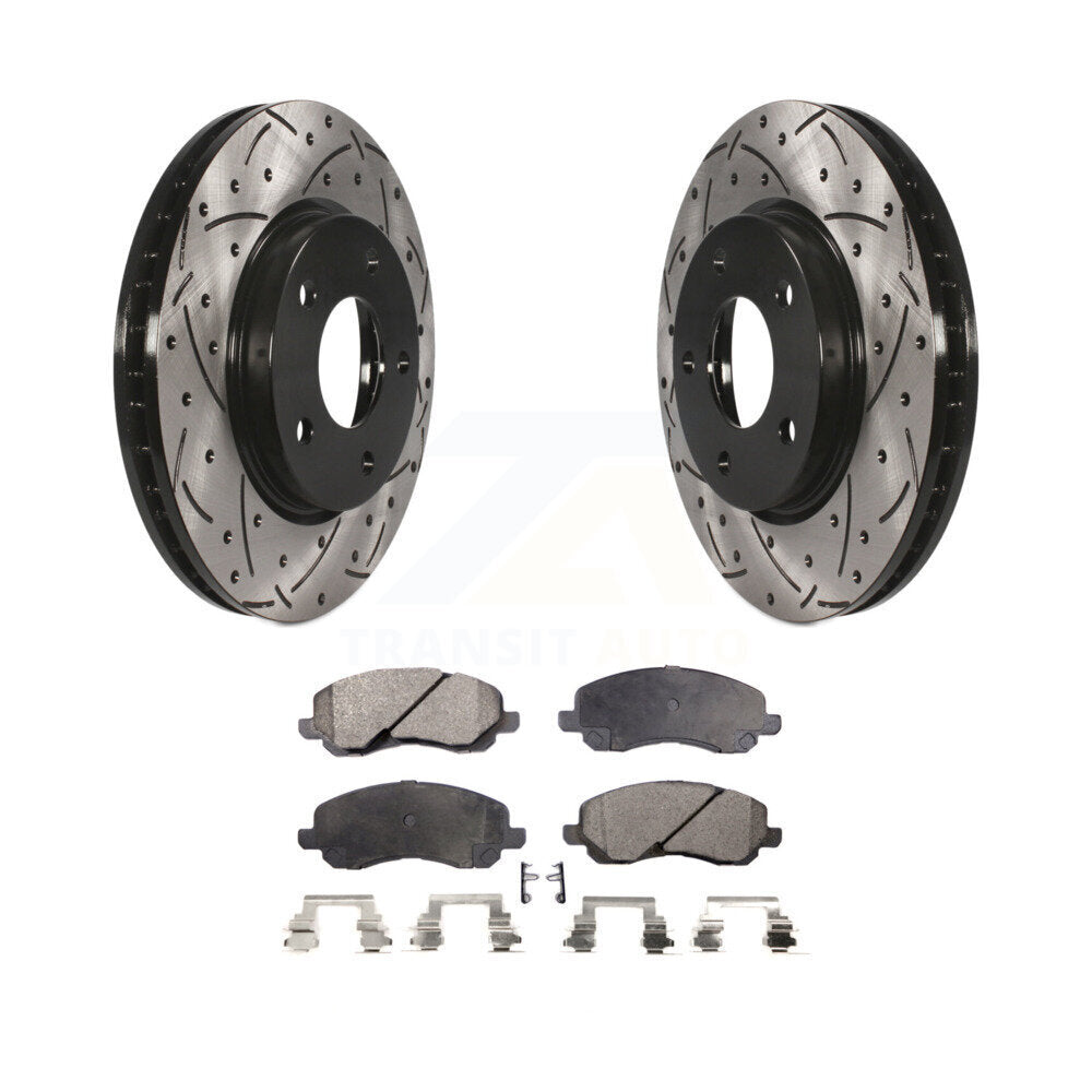 Performance Upgrade Brake Kit For 2007 Dodge Caliber With 276mm Diameter Front Rotor KDT-100258 Transit Auto