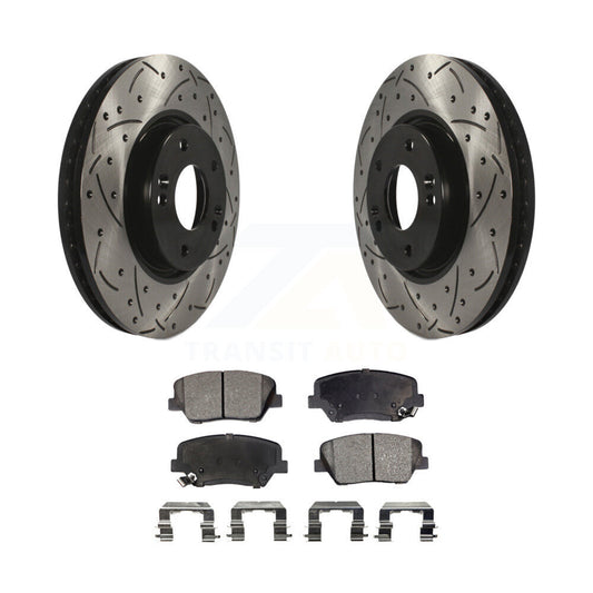 Performance Upgrade Brake Kit For 2014 Kia Rondo With Electric Parking Brake or With Manual Parking Brake Transit Auto