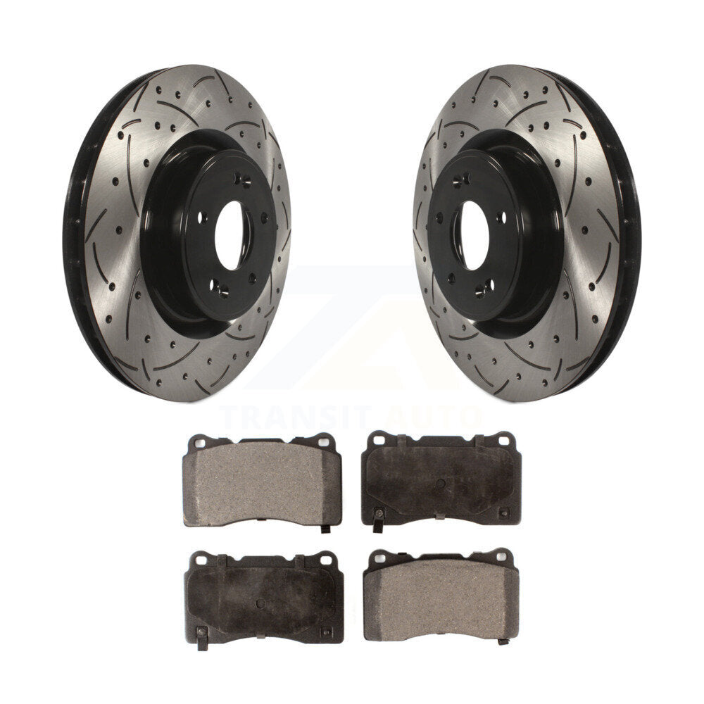 Performance Upgrade Brake Kit For 2014 Hyundai Genesis Coupe 2.0T R-Spec/3.8 R-Spec/3.8 Ultimate KDT-100363 Transit Auto