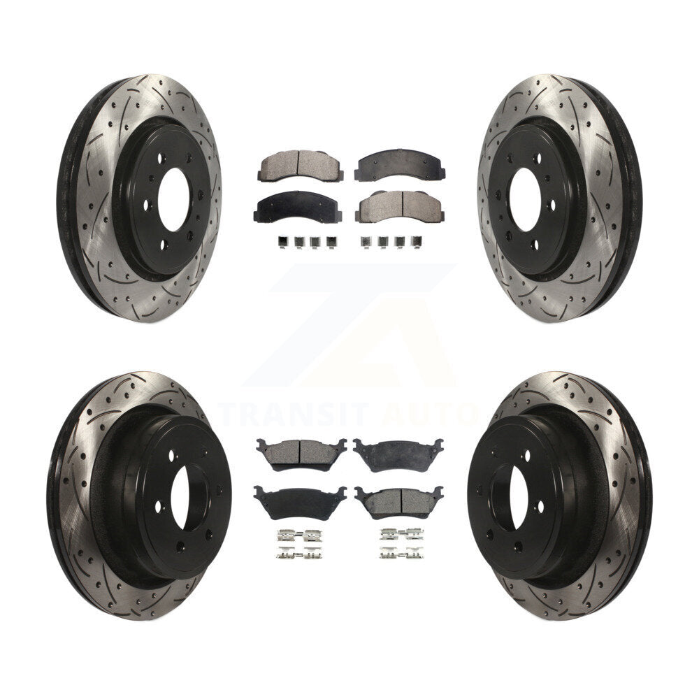 Performance Upgrade Brake Kit For 2015 Ford F-150 With Manual Parking Brake KDT-100227 Transit Auto