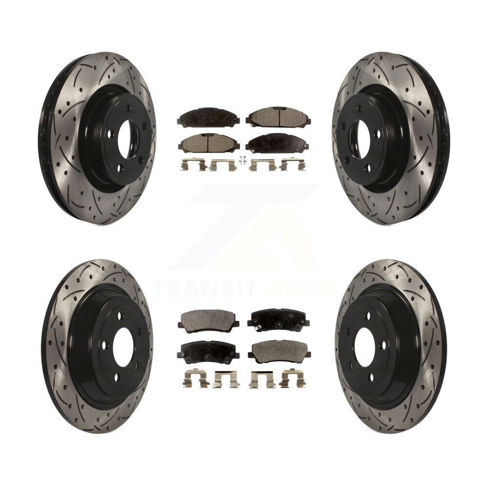 Performance Upgrade Brake Kit For 2015 Ford Mustang V6 and with 3.7L. Without Brembo Brakes KDT-100245 Transit Auto