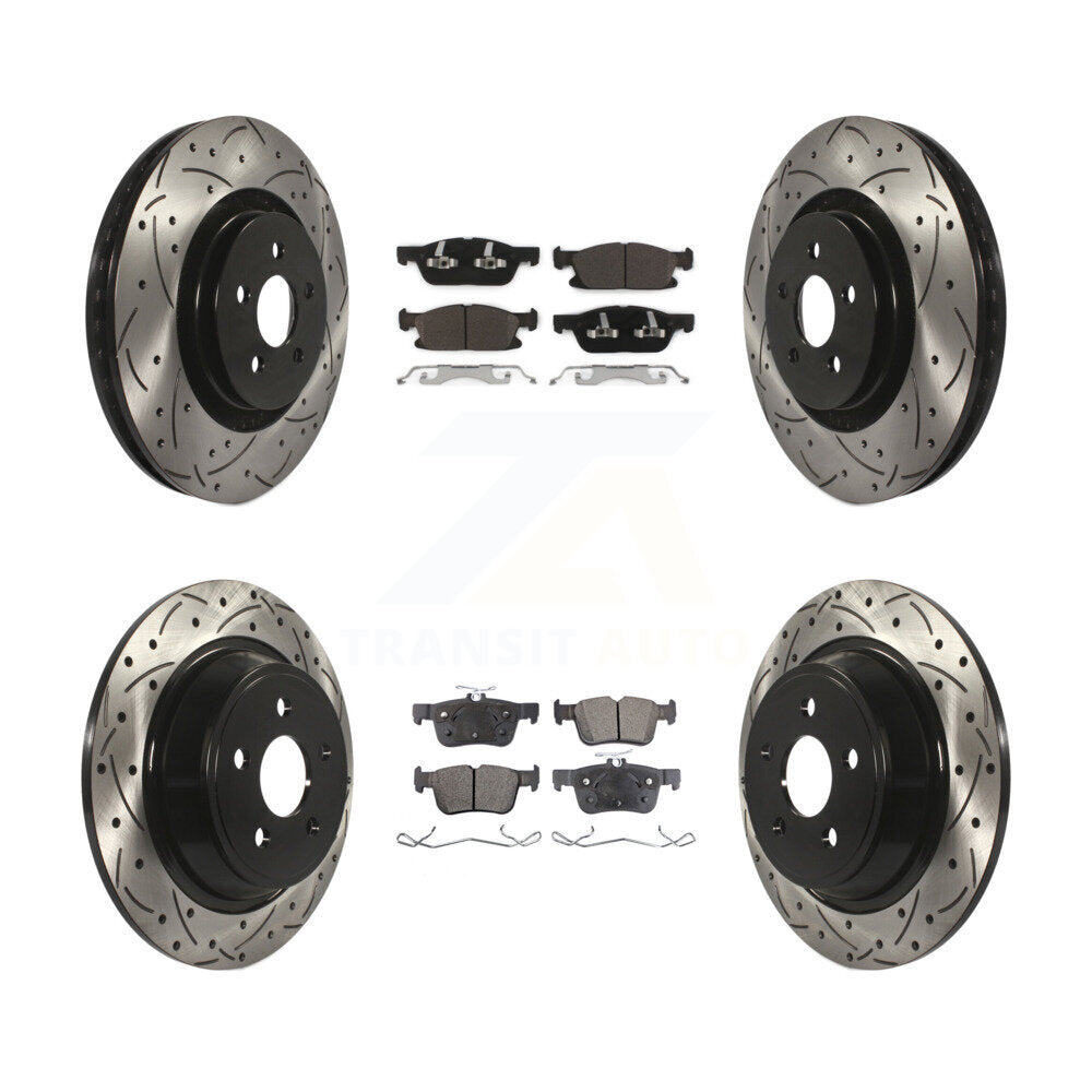 Performance Upgrade Brake Kit For 2015 Ford Edge With 345mm Diameter Front Rotor KDT-100249 Transit Auto