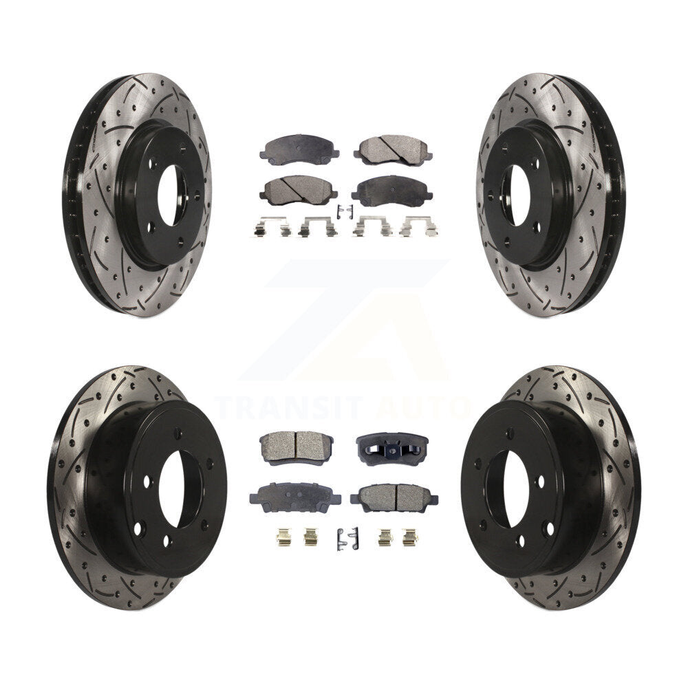 Performance Upgrade Brake Kit For 2007 Dodge Caliber With 276mm Diameter Front Rotor KDT-100258 Transit Auto