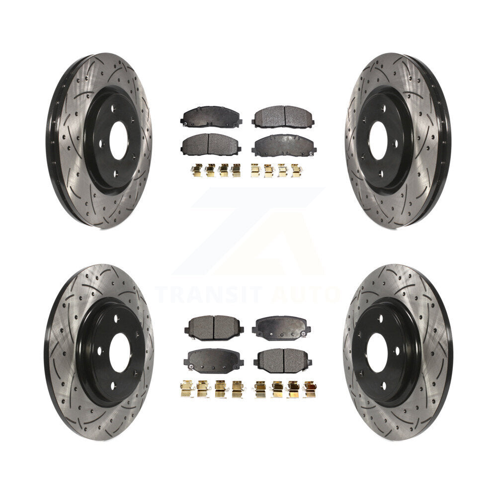 Performance Upgrade Brake Kit For 2014 Dodge Grand Caravan With Dual Piston Front Caliper KDT-100270 Transit Auto