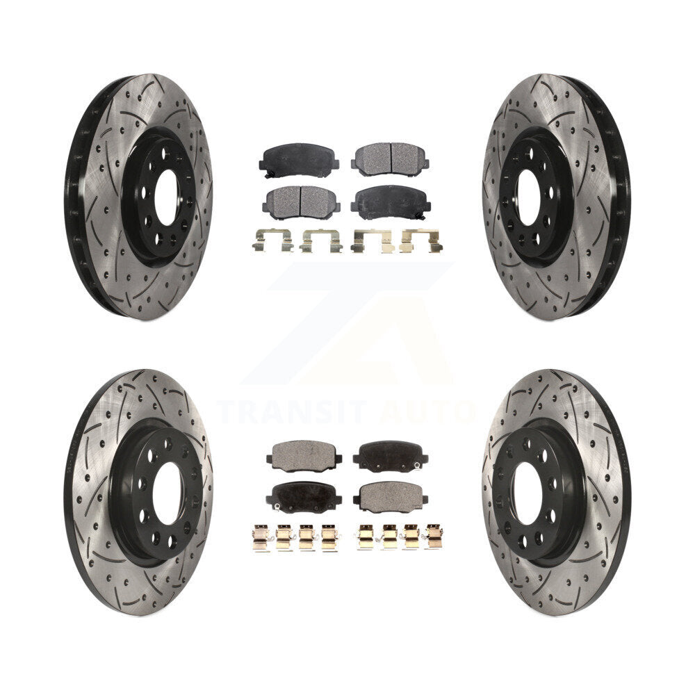 Performance Upgrade Brake Kit For 2015 Chrysler 200 With 305mm Diameter Front Rotor KDT-100272 Transit Auto