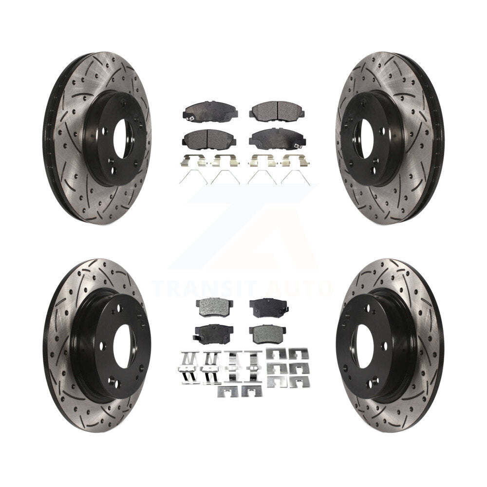 Performance Upgrade Brake Kit For 2015 Honda Civic Touring KDT-100277 Transit Auto
