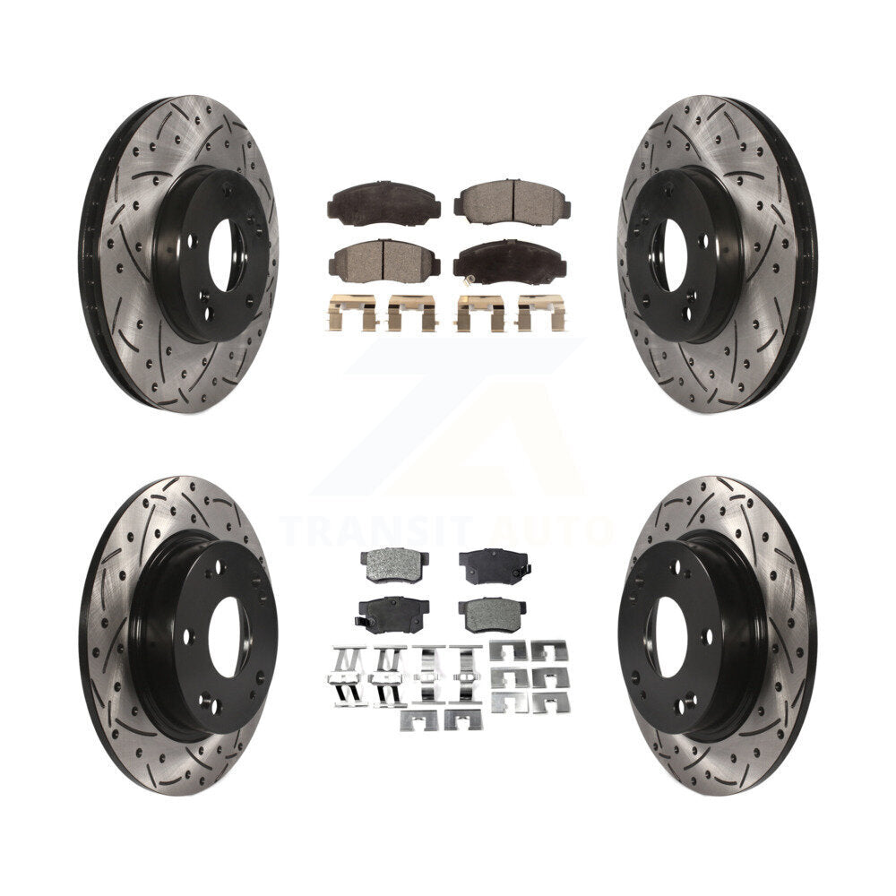 Performance Upgrade Brake Kit For 2008 Acura CSX Technology/Touring KDT-100282 Transit Auto