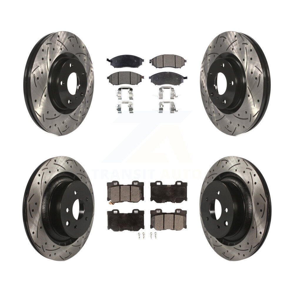 Performance Upgrade Brake Kit For 2014 Nissan 370Z With Dual Piston Caliper KDT-100286 Transit Auto