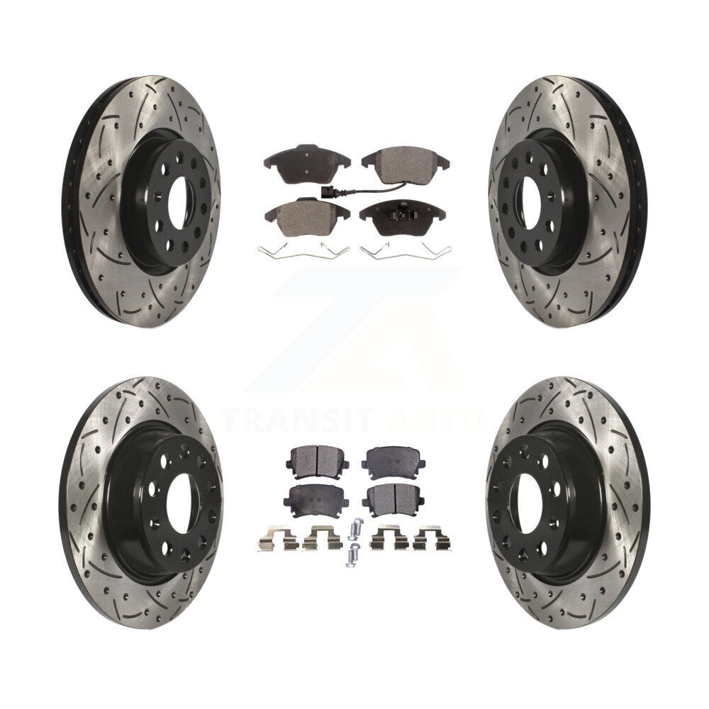Performance Upgrade Brake Kit For 2014 Volkswagen CC FWD KDT-100301 Transit Auto