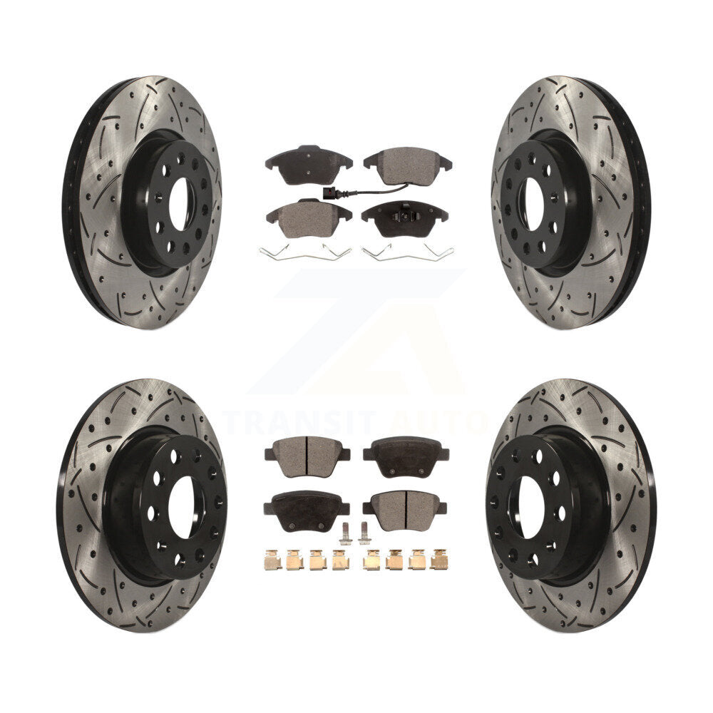 Performance Upgrade Brake Kit For 2014 Volkswagen Beetle R-Line/GSR. With 272mm Diameter Rear Rotor KDT-100302 Transit Auto