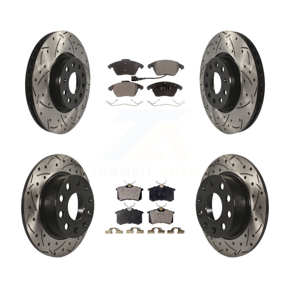 Performance Upgrade Brake Kit For 2014 Volkswagen Beetle R-Line/GSR. With 253mm Diameter Rear Rotor KDT-100304 Transit Auto