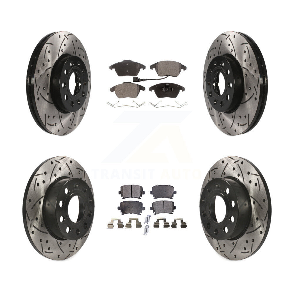 Performance Upgrade Brake Kit For 2007 Volkswagen Rabbit With 288mm Diameter Front Rotor KDT-100307 Transit Auto