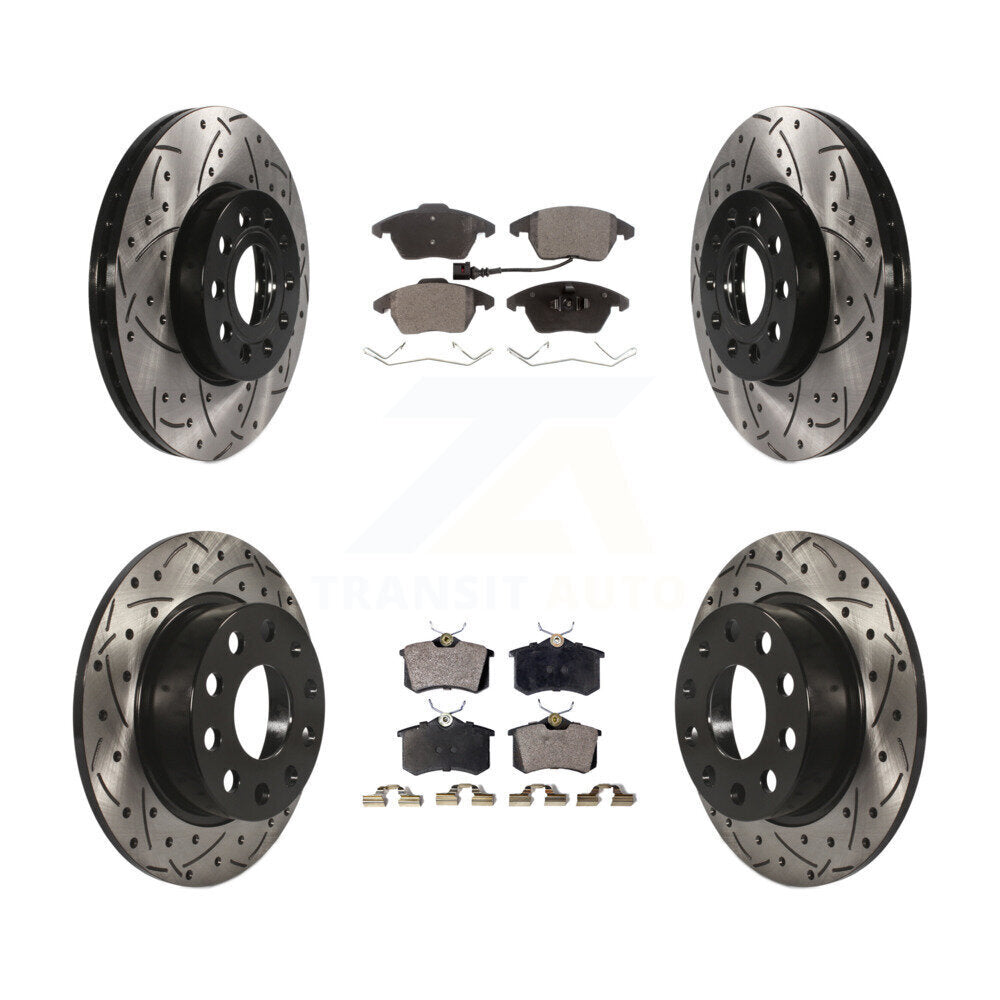 Performance Upgrade Brake Kit For 2013 Volkswagen Beetle 2.5L. With 253mm Diameter Rear Rotor KDT-100310 Transit Auto