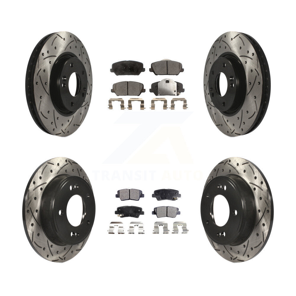 Performance Upgrade Brake Kit For 2014 Kia Forte5 Turbocharged KDT-100313 Transit Auto