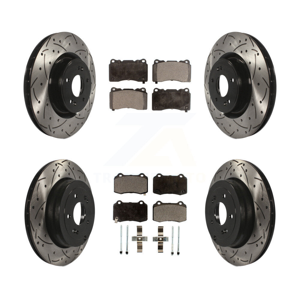 Performance Upgrade Brake Kit For 2014 Hyundai Genesis Coupe 2.0T R-Spec/3.8 R-Spec/3.8 Ultimate KDT-100363 Transit Auto