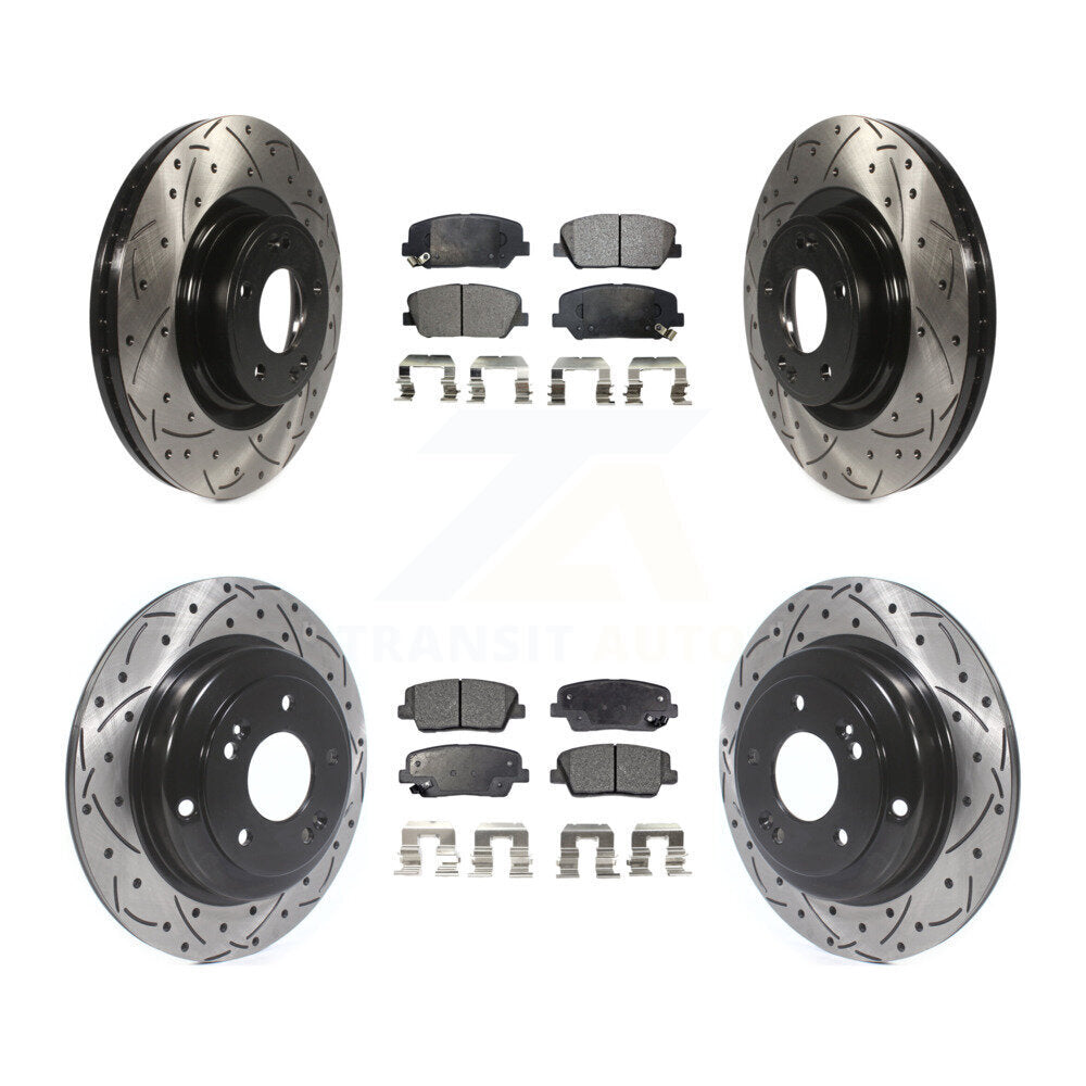 Performance Upgrade Brake Kit For 2013 Hyundai Genesis Coupe With Single Piston Caliper KDT-100364 Transit Auto