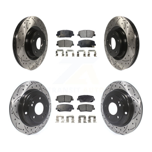 Performance Upgrade Brake Kit For 2010 Hyundai Genesis Coupe With Single Piston Caliper KDT-100364 Transit Auto