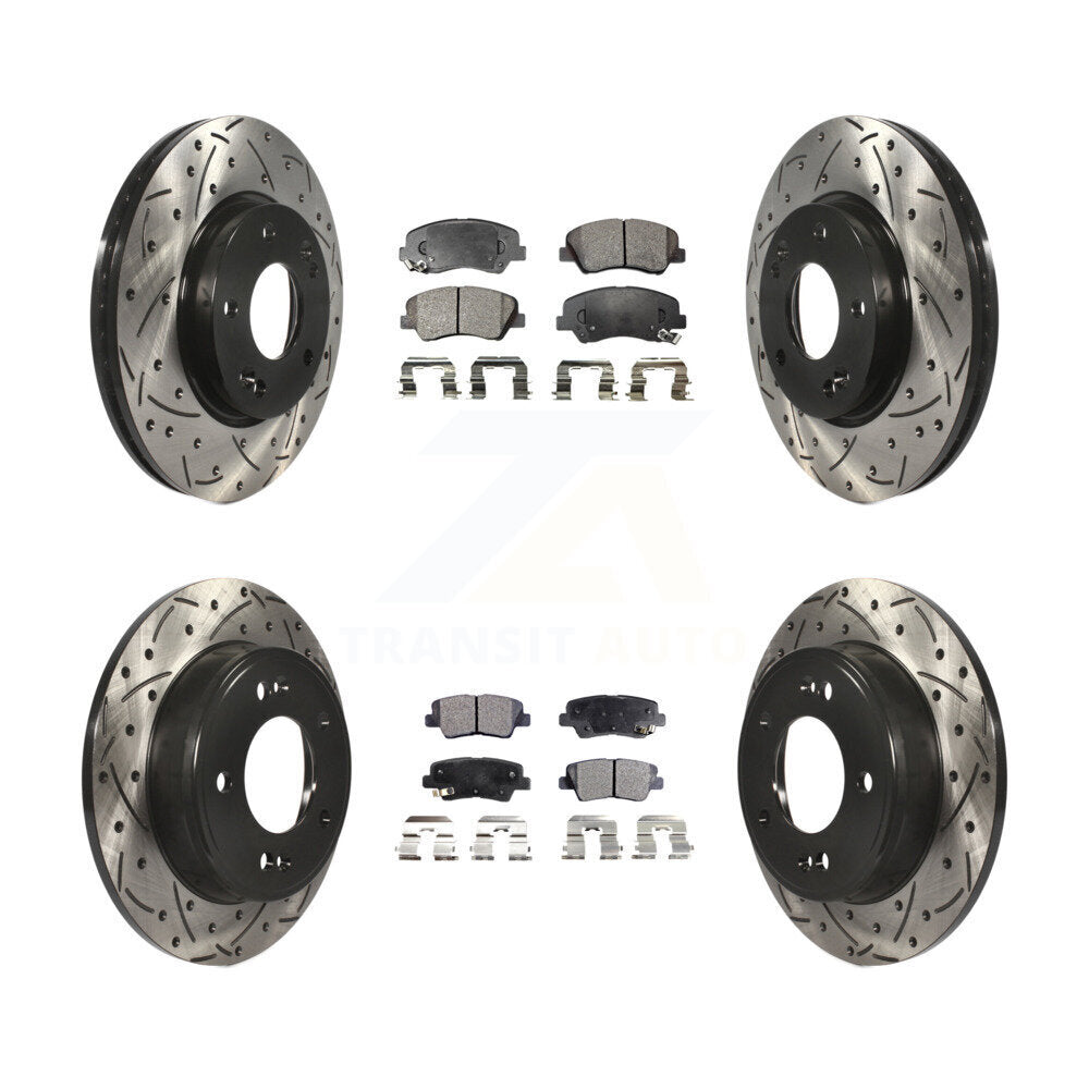 Performance Upgrade Brake Kit For 2014 Hyundai Elantra KDT-100375 Transit Auto