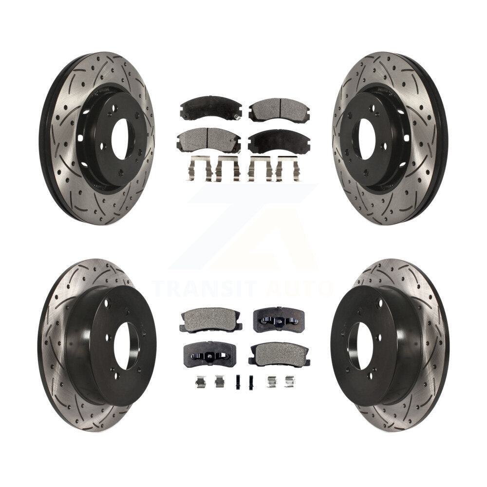 Performance Upgrade Brake Kit For 2013 Mitsubishi Lancer Ralliart KDT-100382 Transit Auto