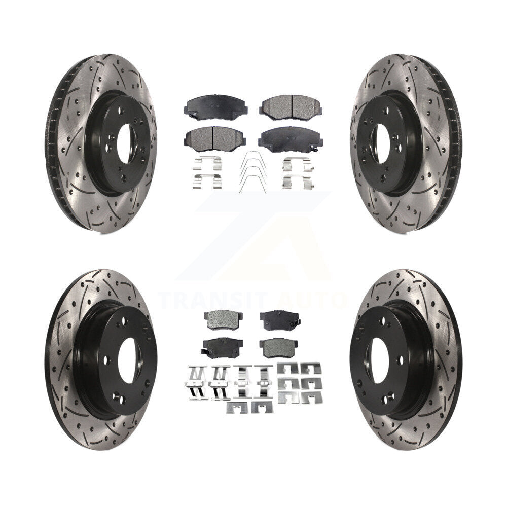 Performance Upgrade Brake Kit For 2015 Honda Civic EX and with Coupe and Manual transmission KDT-100396 Transit Auto