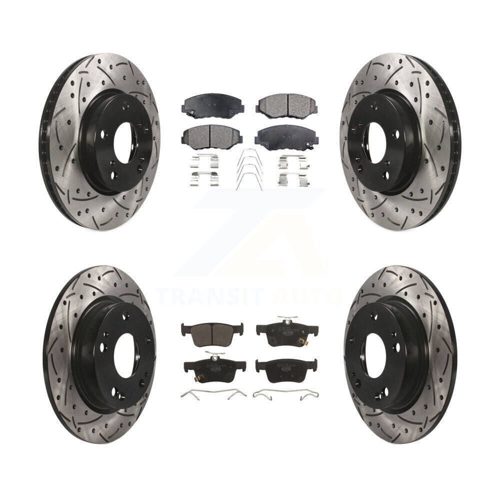 Performance Upgrade Brake Kit For 2018 Honda Civic LX/Sport/EX/EX-L/LX-P/Touring KDT-100419 Transit Auto