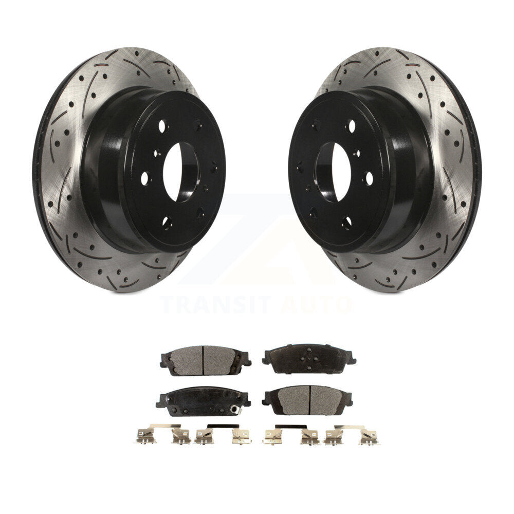 Performance Upgrade Brake Kit For 2015 Cadillac Escalade With 2 Piston Caliper KDT-100198 Transit Auto