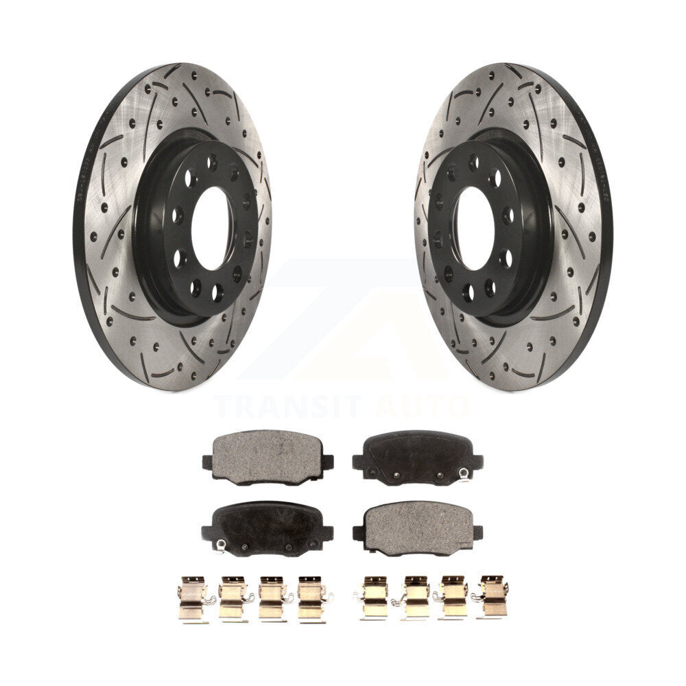 Performance Upgrade Brake Kit For 2015 Chrysler 200 With 305mm Diameter Front Rotor KDT-100272 Transit Auto
