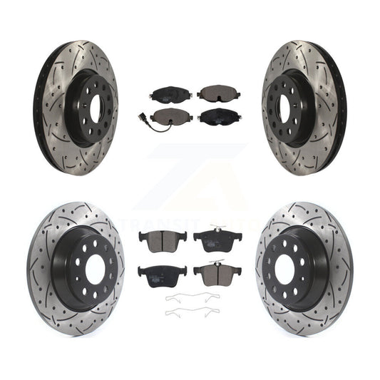 Performance Upgrade Brake Kit For 2016 Audi TT Quattro Base. With 300mm Diameter Rear Rotor KDT-100596 Transit Auto