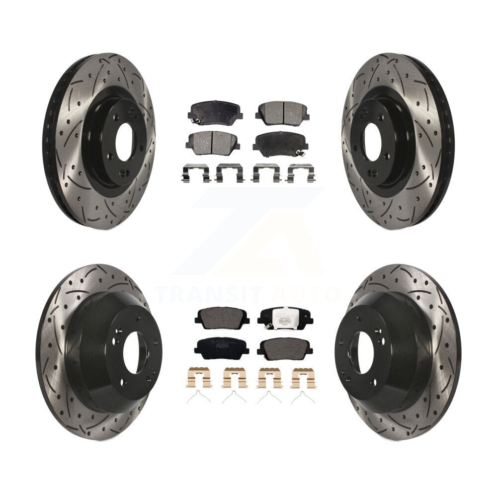 Performance Upgrade Brake Kit For 2014 Kia Sorento With Red Painted Calipers KDT-100625 Transit Auto