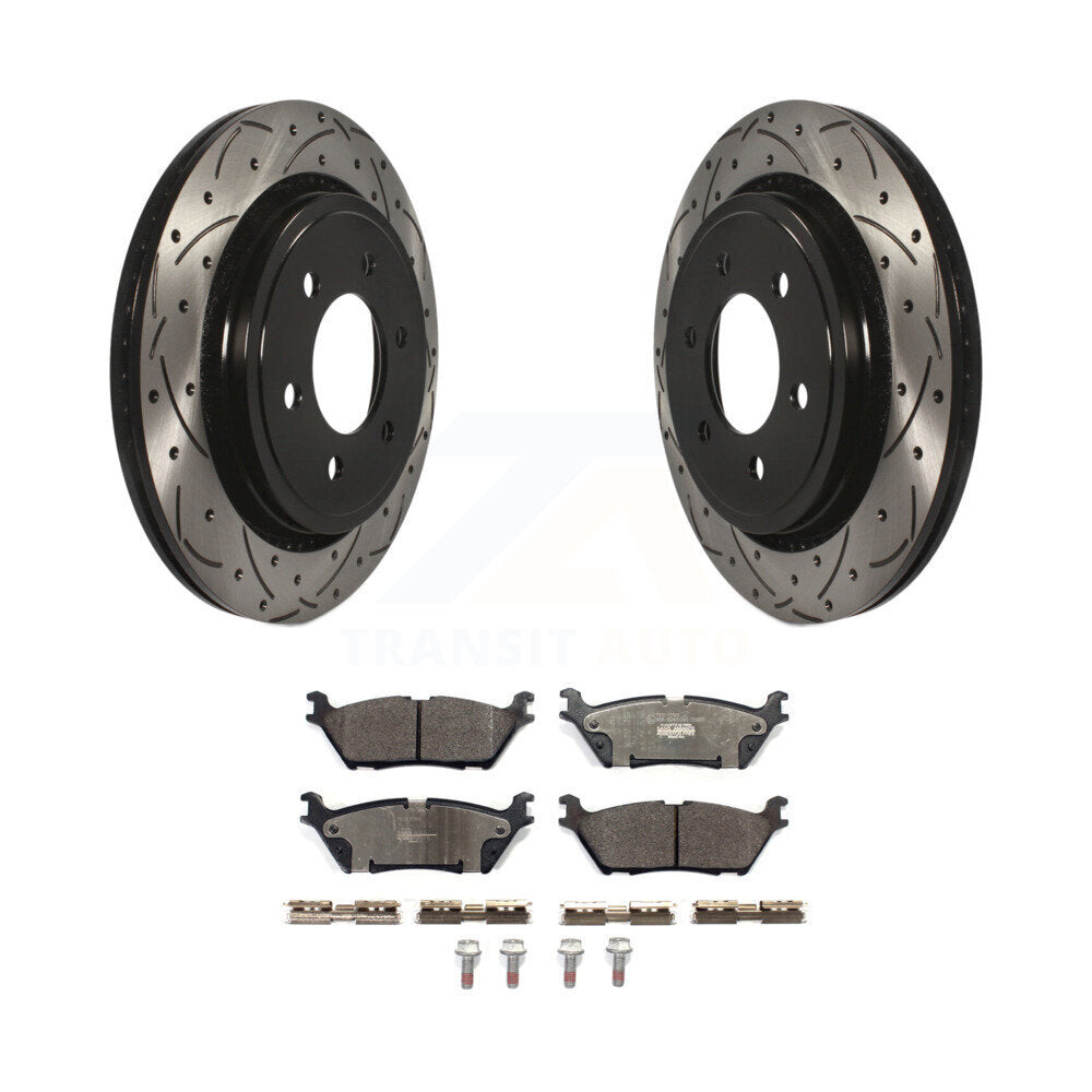 Performance Upgrade Brake Kit For 2015 Ford F-150 With Electric Parking Brake KDT-100624 Transit Auto