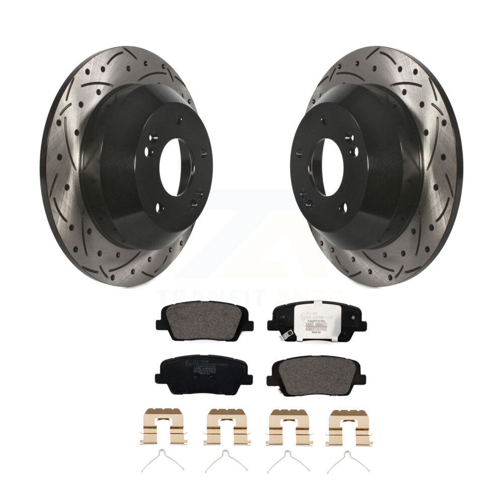 Performance Upgrade Brake Kit For 2014 Kia Sorento With Red Painted Calipers KDT-100625 Transit Auto