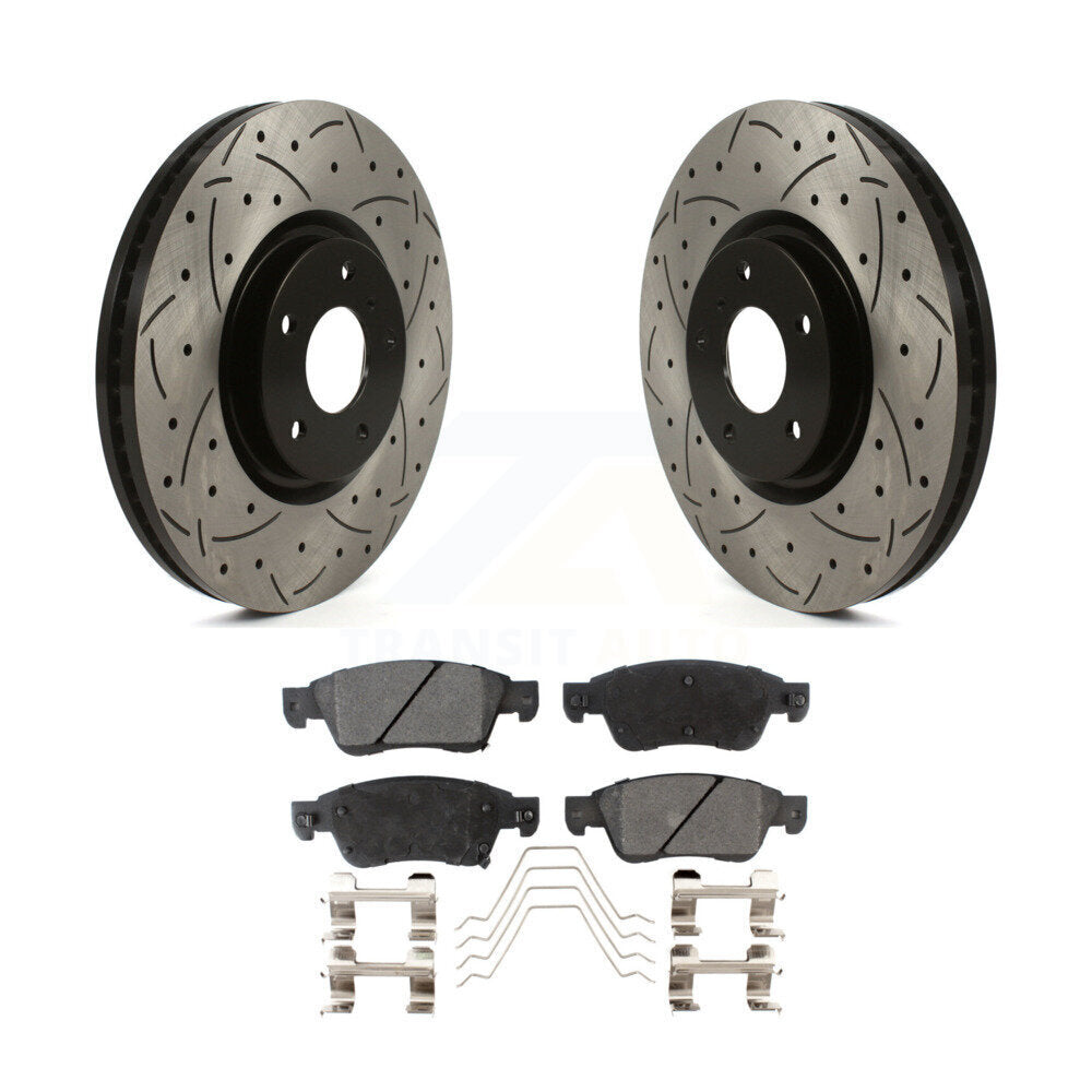Performance Upgrade Brake Kit For 2008 INFINITI G35 With Single Piston Caliper KDT-100849 Transit Auto
