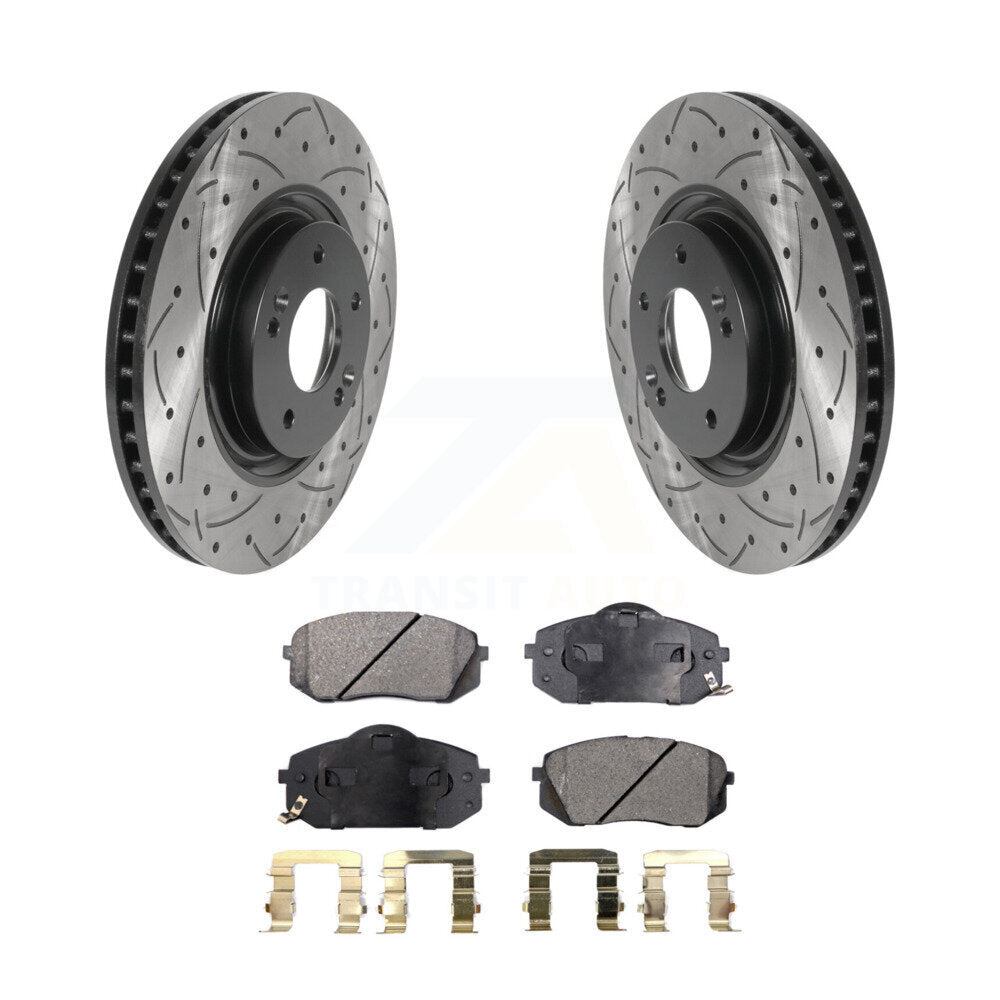 Performance Upgrade Brake Kit For 2014 Kia Cadenza With Electric Parking Brake KDT-100872 Transit Auto