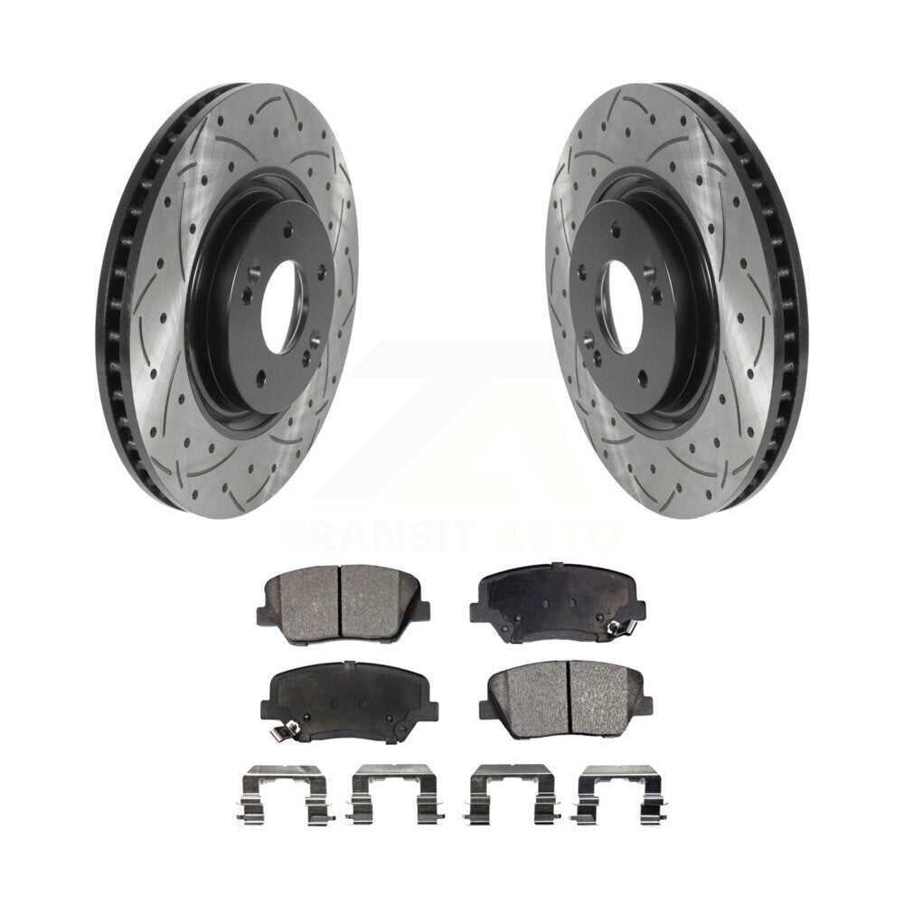 Performance Upgrade Brake Kit For 2016 Hyundai Azera Limited KDT-100876 Transit Auto