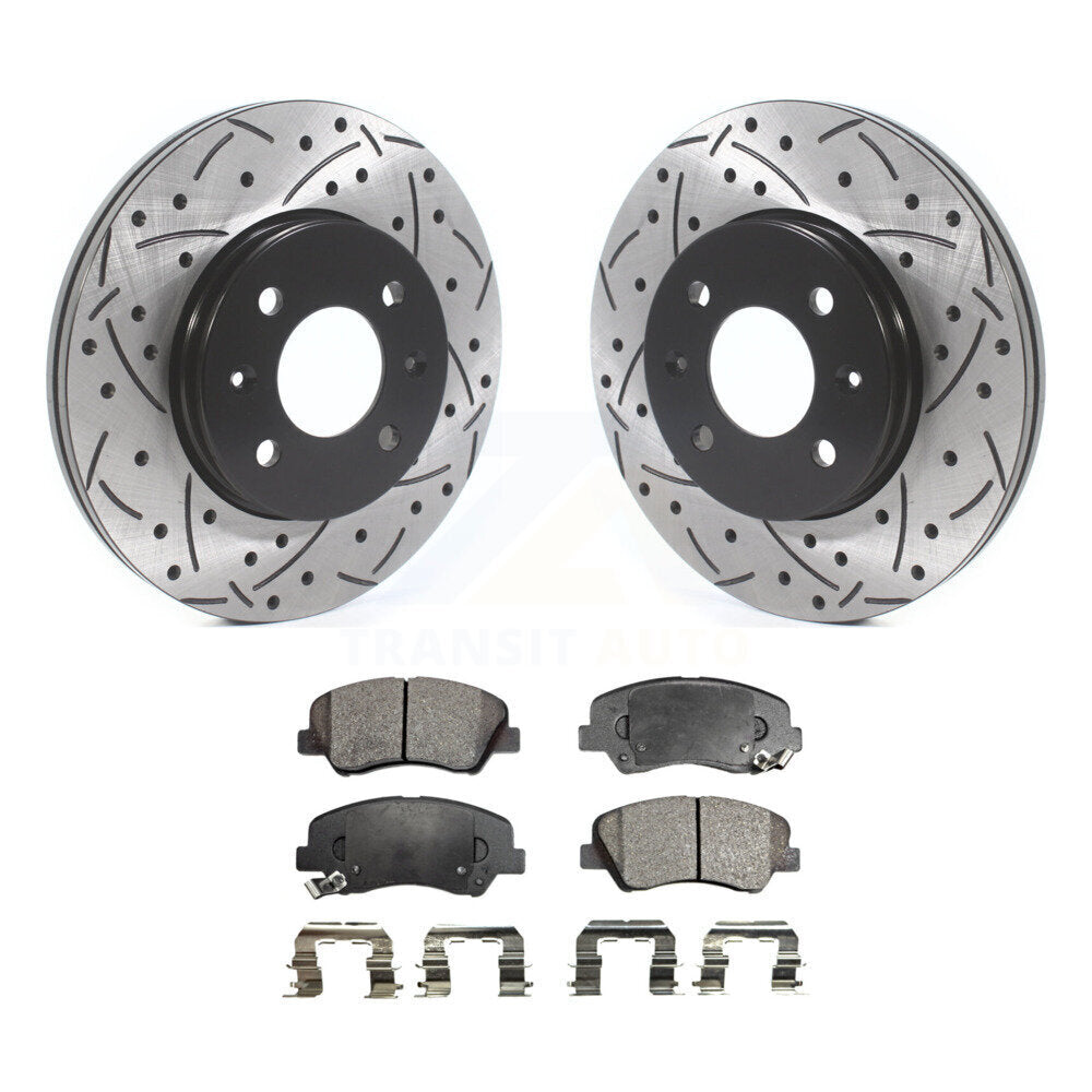 Performance Upgrade Brake Kit For 2014 Kia Rio LX/EX KDT-100887 Transit Auto