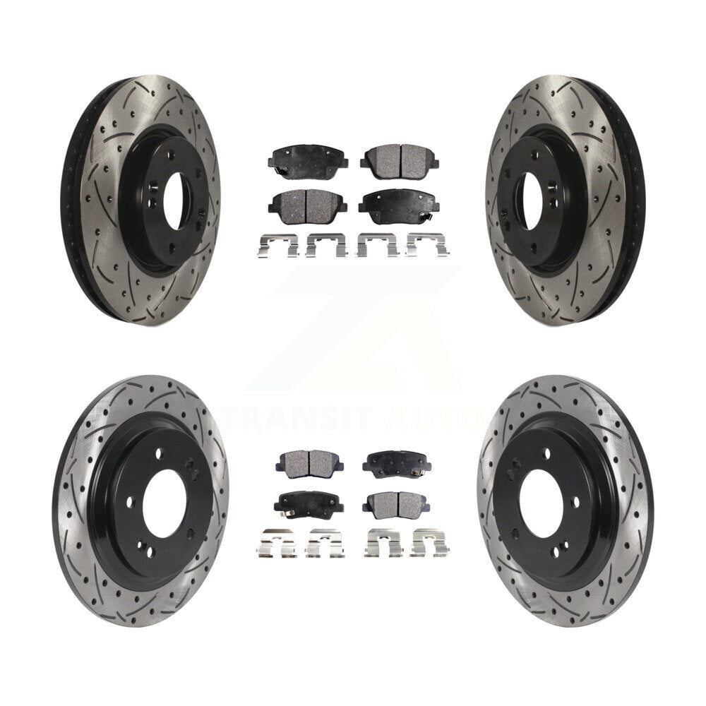 Performance Upgrade Brake Kit For 2013 Kia Optima 2.4L. With Electric Parking Brake KDT-100845 Transit Auto
