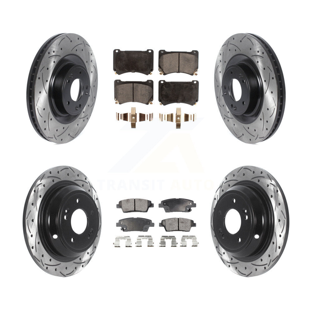 Performance Upgrade Brake Kit For 2014 Hyundai Genesis 5.0L KDT-100866 Transit Auto