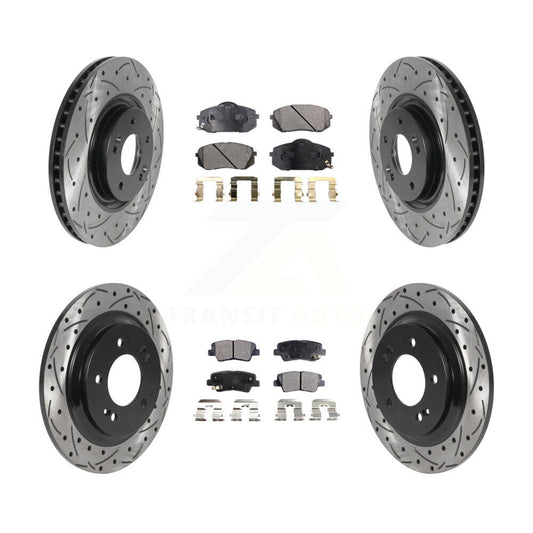Performance Upgrade Brake Kit For 2014 Kia Cadenza With Electric Parking Brake KDT-100872 Transit Auto
