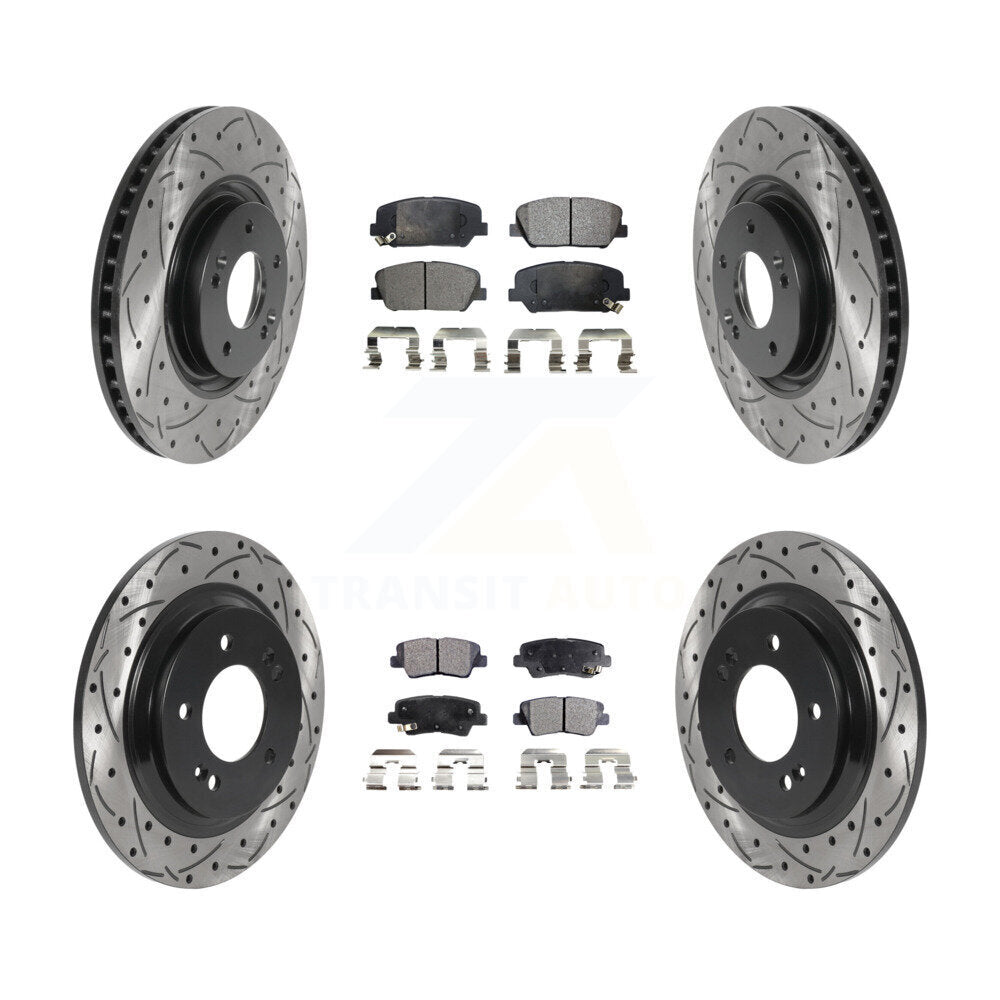 Performance Upgrade Brake Kit For 2015 Kia Optima 2.0L. With Electric Parking Brake KDT-100874 Transit Auto