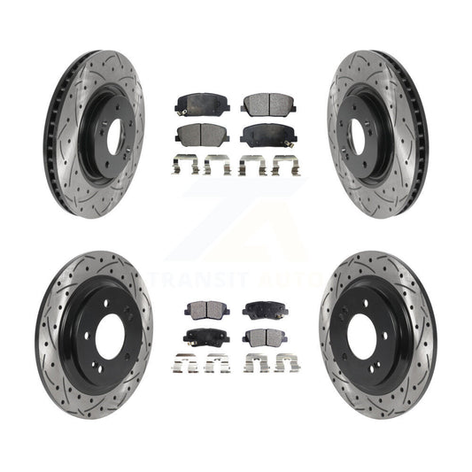 Performance Upgrade Brake Kit For 2013 Kia Optima 2.0L. With Electric Parking Brake KDT-100874 Transit Auto