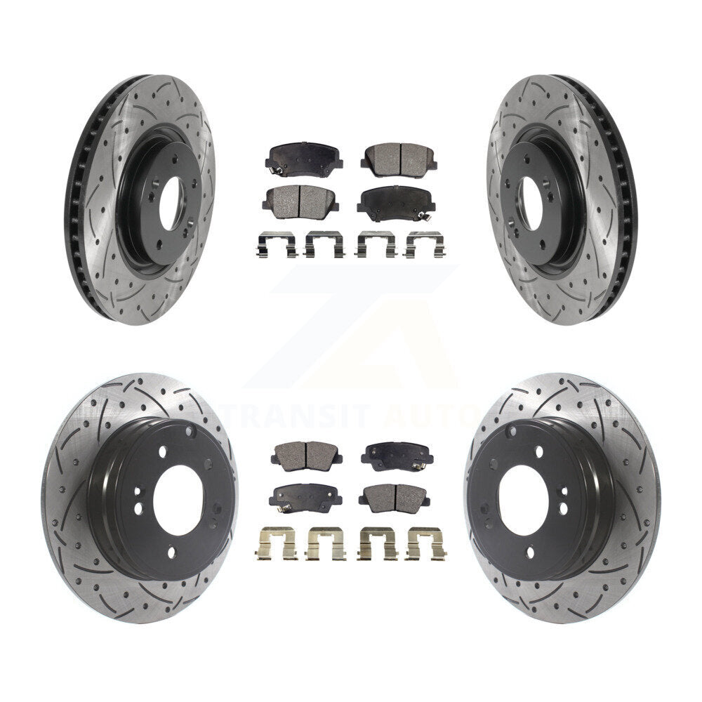 Performance Upgrade Brake Kit For 2016 Hyundai Azera Base KDT-100875 Transit Auto