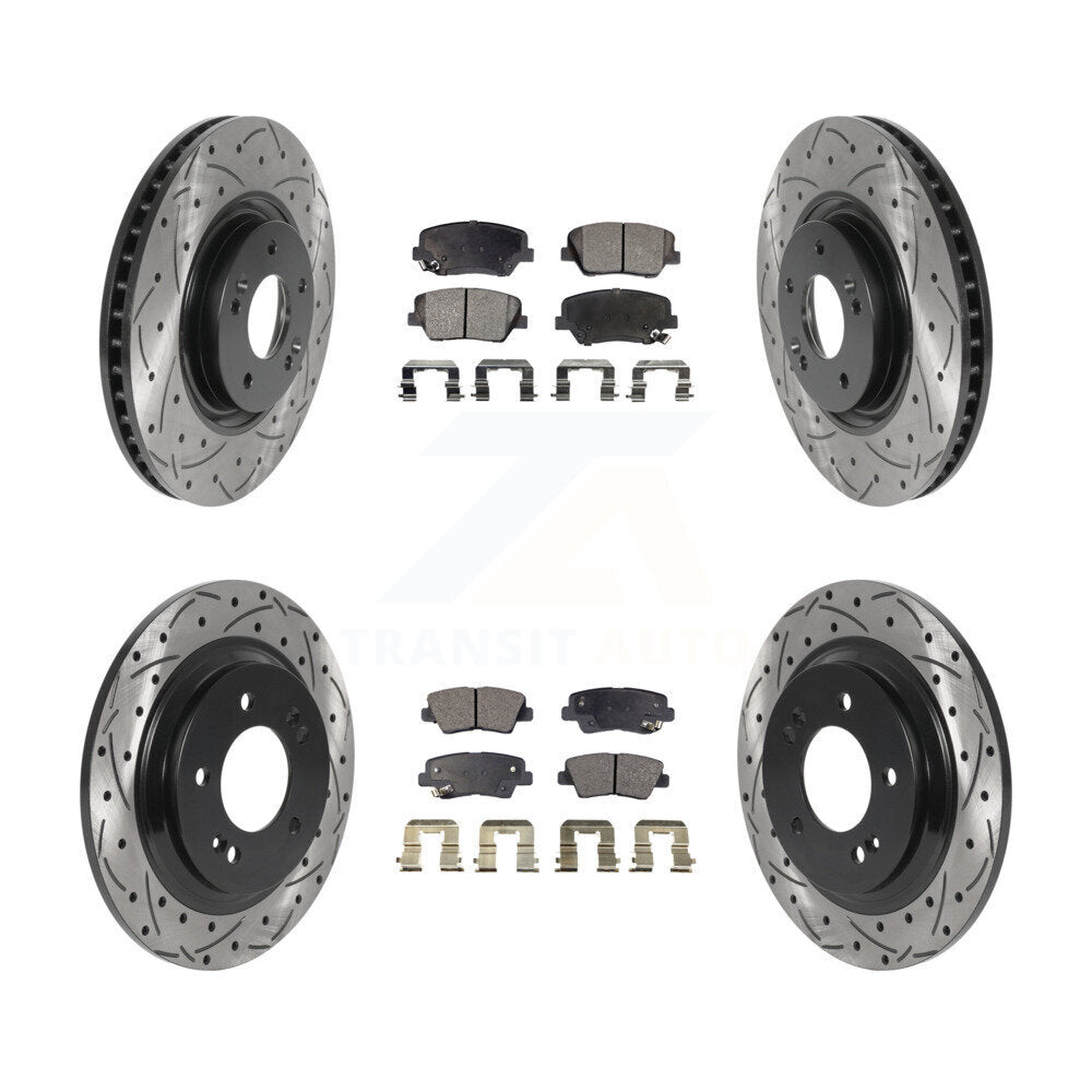 Performance Upgrade Brake Kit For 2016 Hyundai Azera Limited KDT-100876 Transit Auto