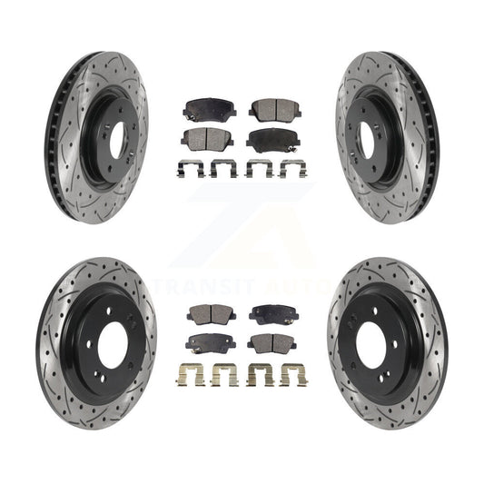 Performance Upgrade Brake Kit For 2016 Hyundai Azera Limited KDT-100876 Transit Auto