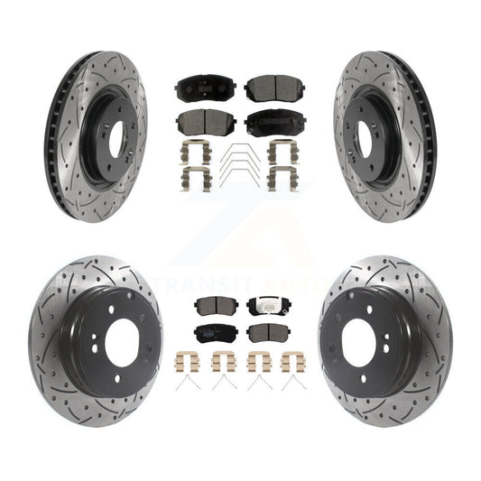 Performance Upgrade Brake Kit For 2016 Kia Optima SX/SXL/SX Limited. With Manual Parking Brake KDT-100878 Transit Auto