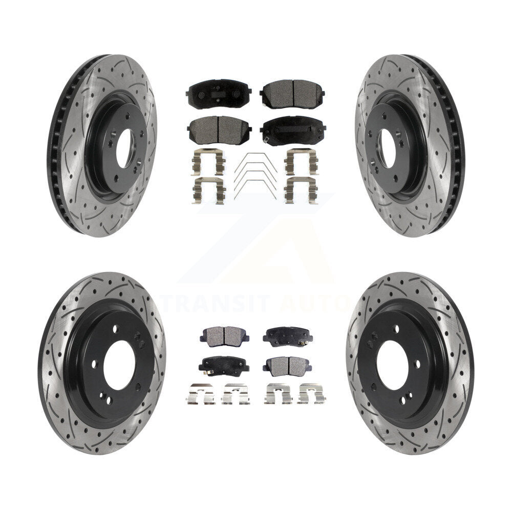 Performance Upgrade Brake Kit For 2016 Hyundai Sonata GAS engine. With Electric Parking Brake KDT-100879 Transit Auto